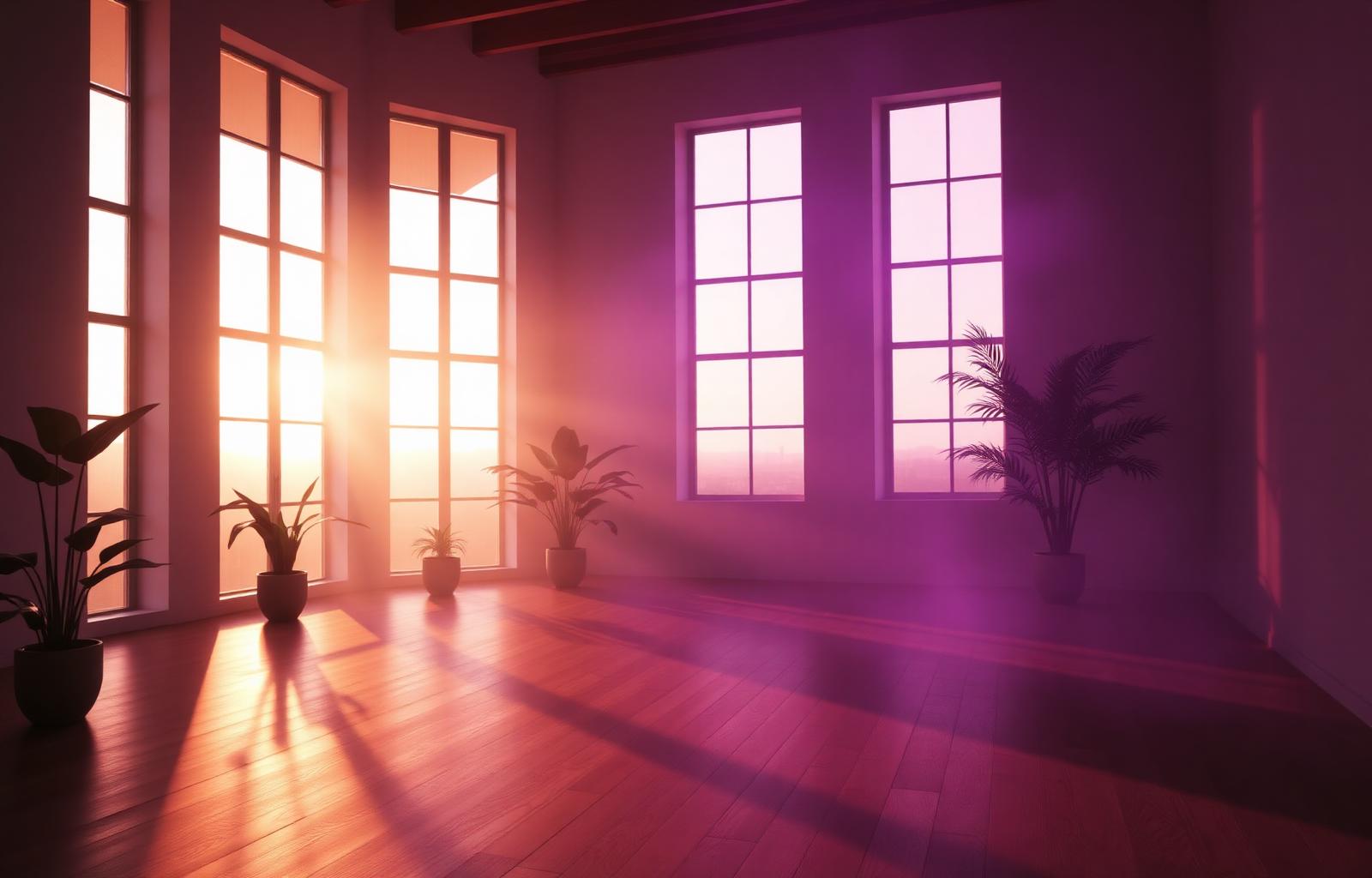A serene, sunlit studio space representing a calm, well-run practice